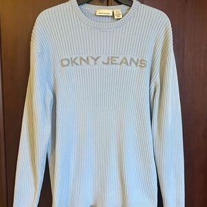 DKNY Jeans Men's Sky Blue Crewneck Sweater